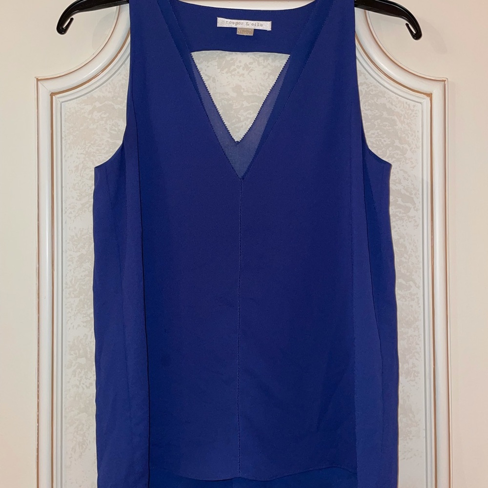 Cooper and Ella blue blouse